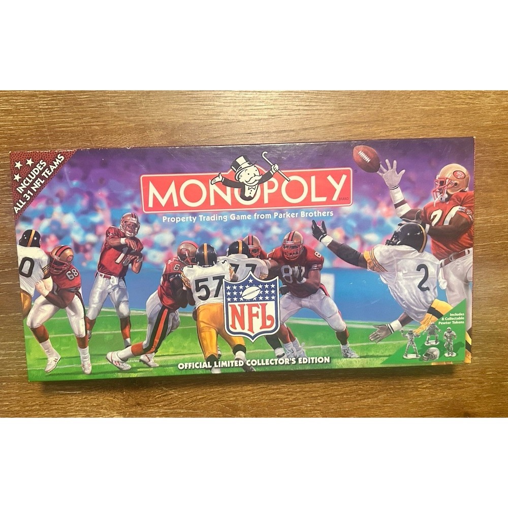 Monopoly NFL Official Limited Board Game Sealed 31 Teams 1998